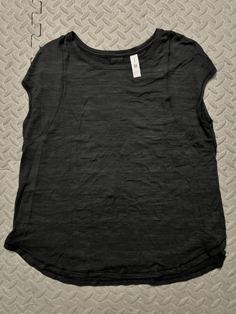 All in motion, black workout top medium